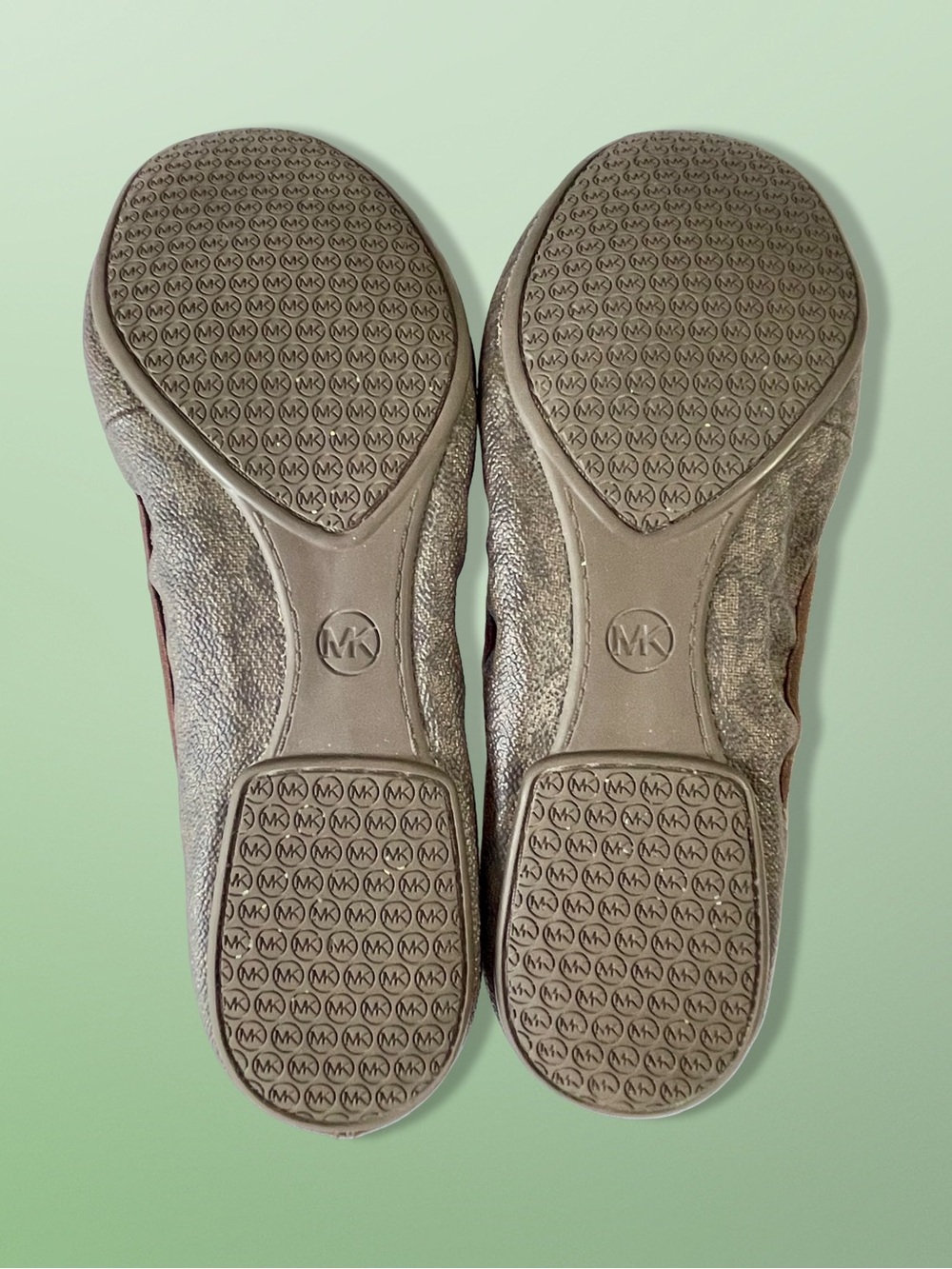 Michael Kors MK City Ballet Flats Ballet Flats Signature Logo Print Sz9 - Picture 2 of 8